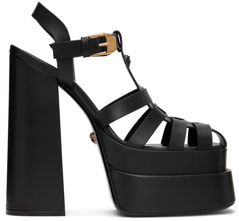 versace medusa flat sandals|Versace platform heels medusa.